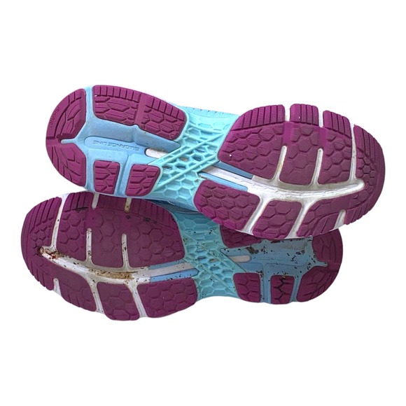 ASICS Gel Kayano 25 Light Blue & Magenta Road Running Tennis Shoe 8W 1012A026 - Picture 11 of 11